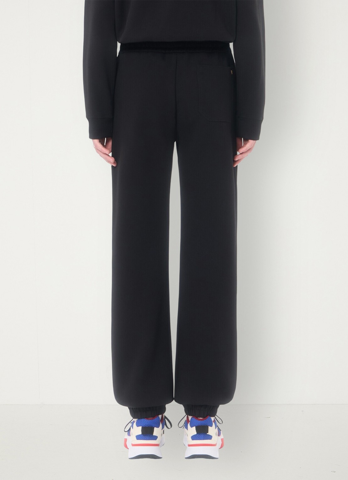 Valentino Garavani Tapered fit joggingbroek met steekzakken - achterkant 4 zwart