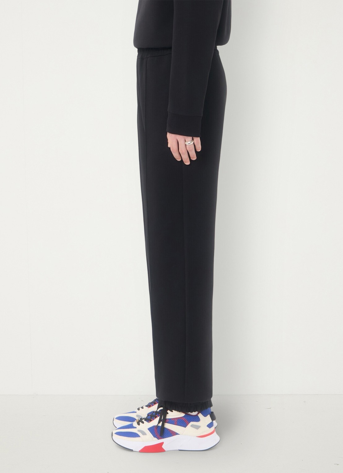 Valentino Garavani Tapered fit joggingbroek met steekzakken - detail 2 zwart