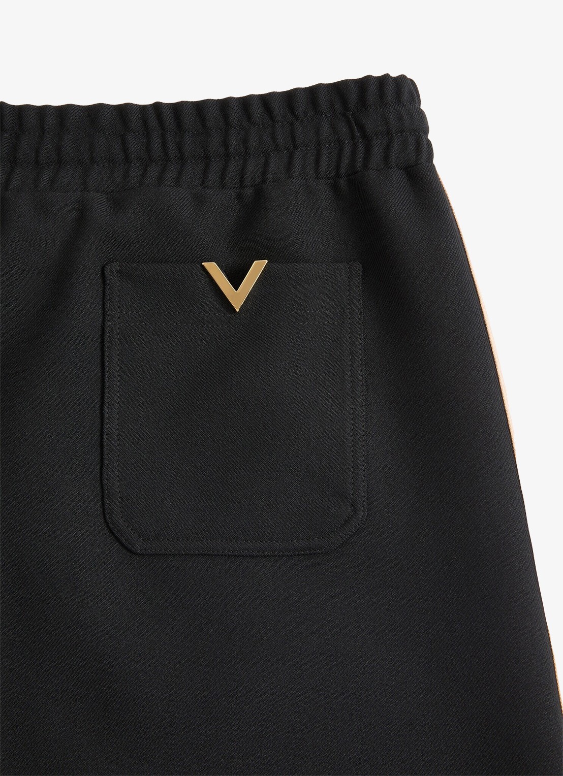 Valentino Garavani Tapered fit trackpants met steekzakken - detail 6 zwart