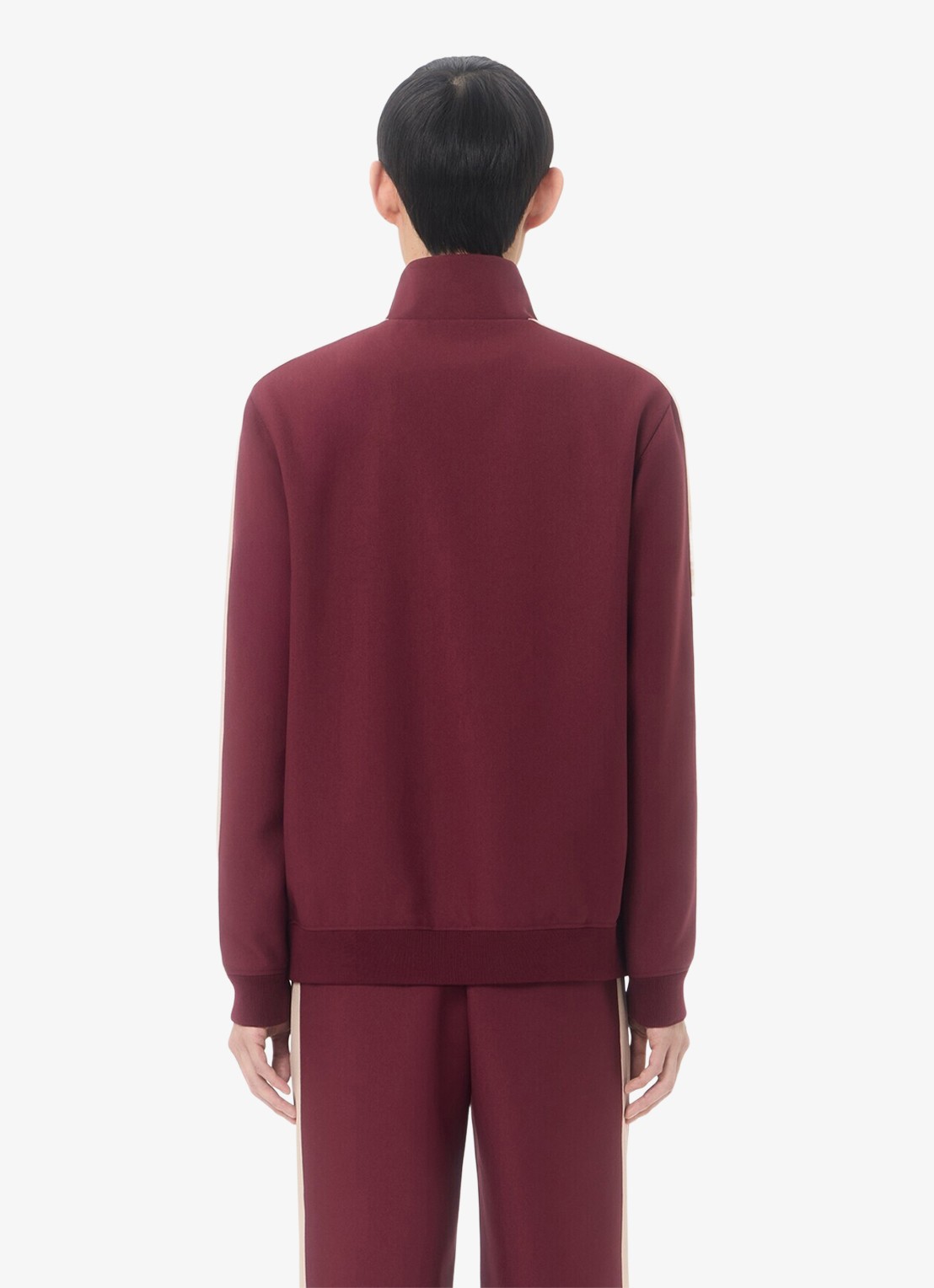 Valentino Garavani Trackvest met steekzakken - achterkant bordeauxrood
