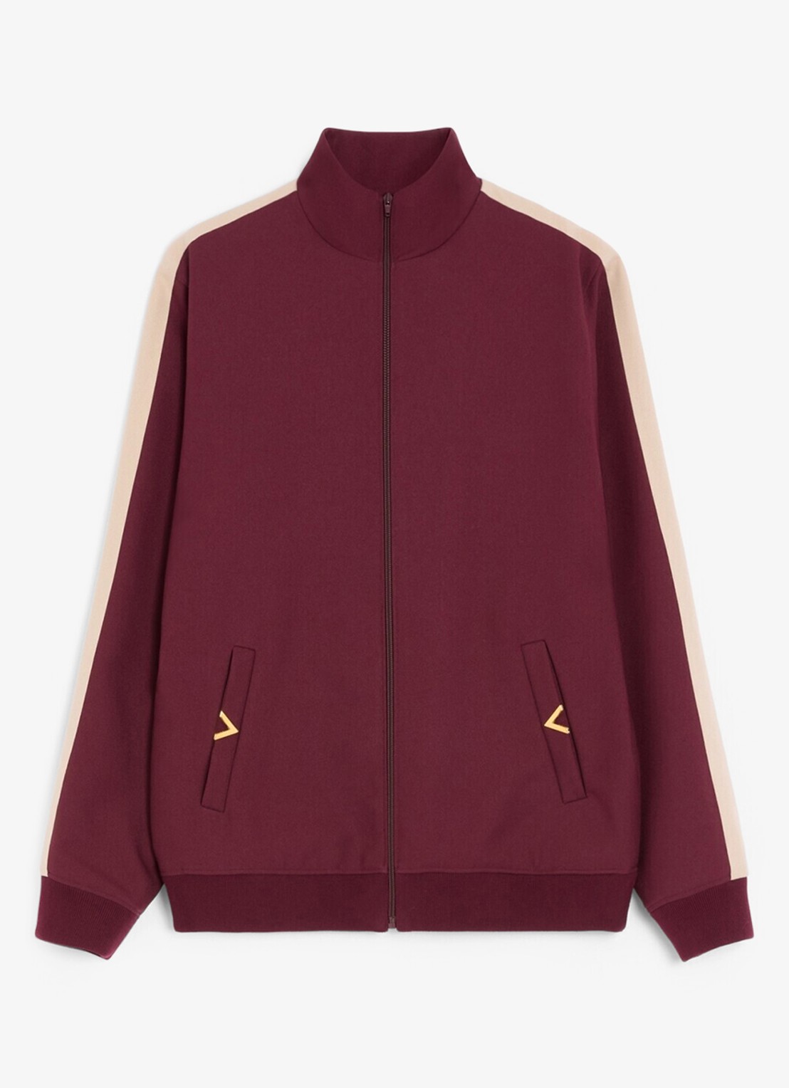 Valentino Garavani Trackvest met steekzakken - voorkant 2 bordeauxrood