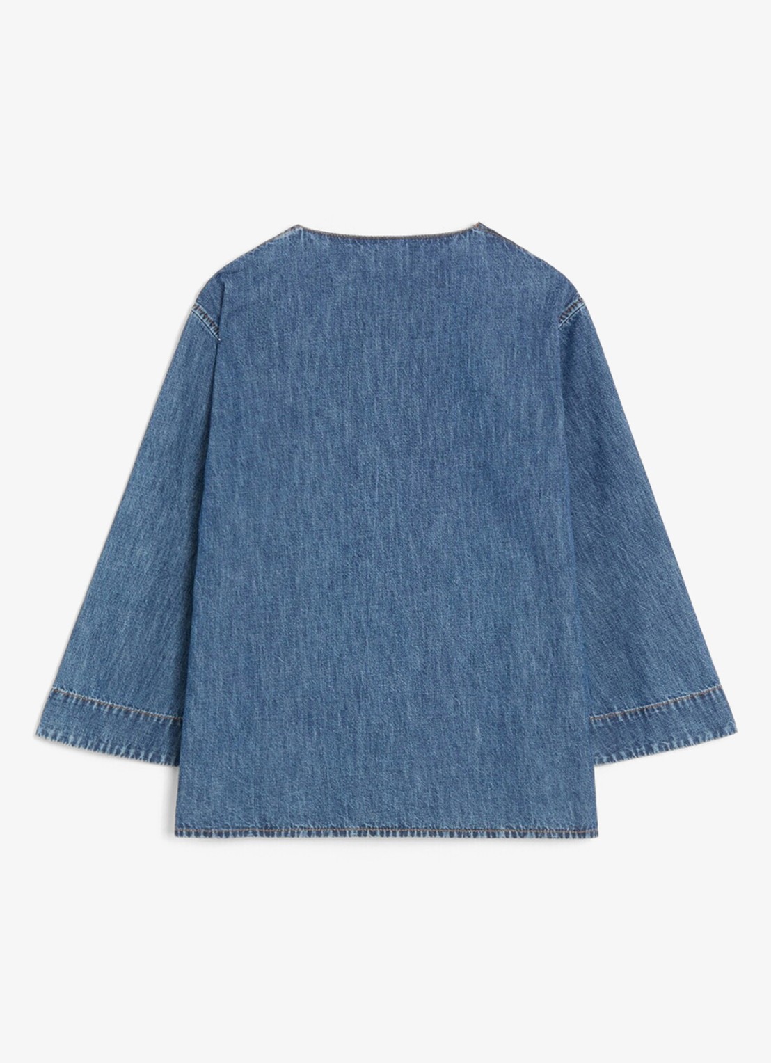 Valentino Garavani Tuniek van chambray met borstzak - achterkant indigo