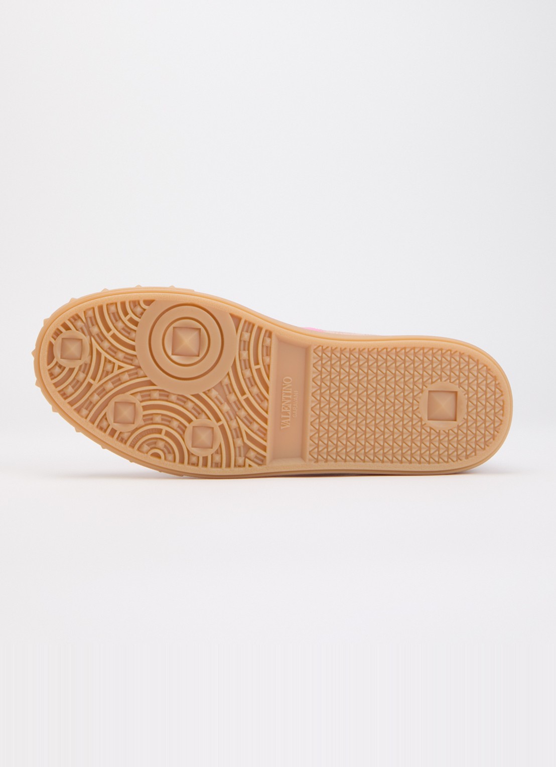 Valentino Garavani Upvillage Crosta sneaker van suède met details van kalfsleer - detail 4 oudroze