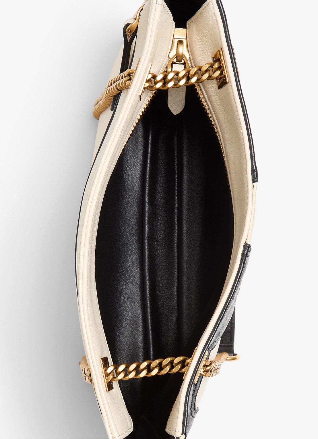 Valentino Garavani Viva Superstar Small schoudertas van lamsleer - detail 6 gebroken wit