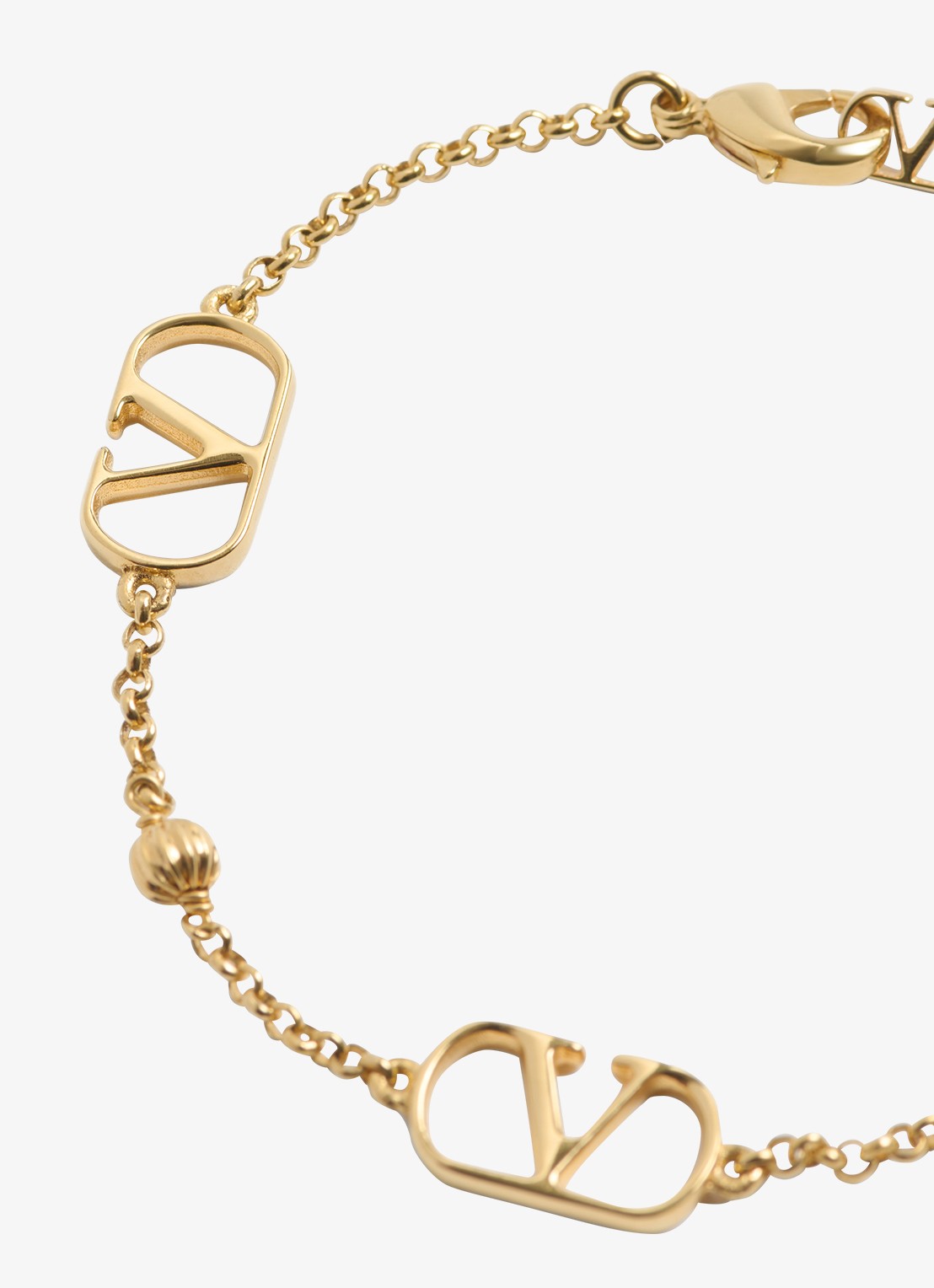 Valentino Garavani Vlogo Signature armband met logo - detail 2 goud