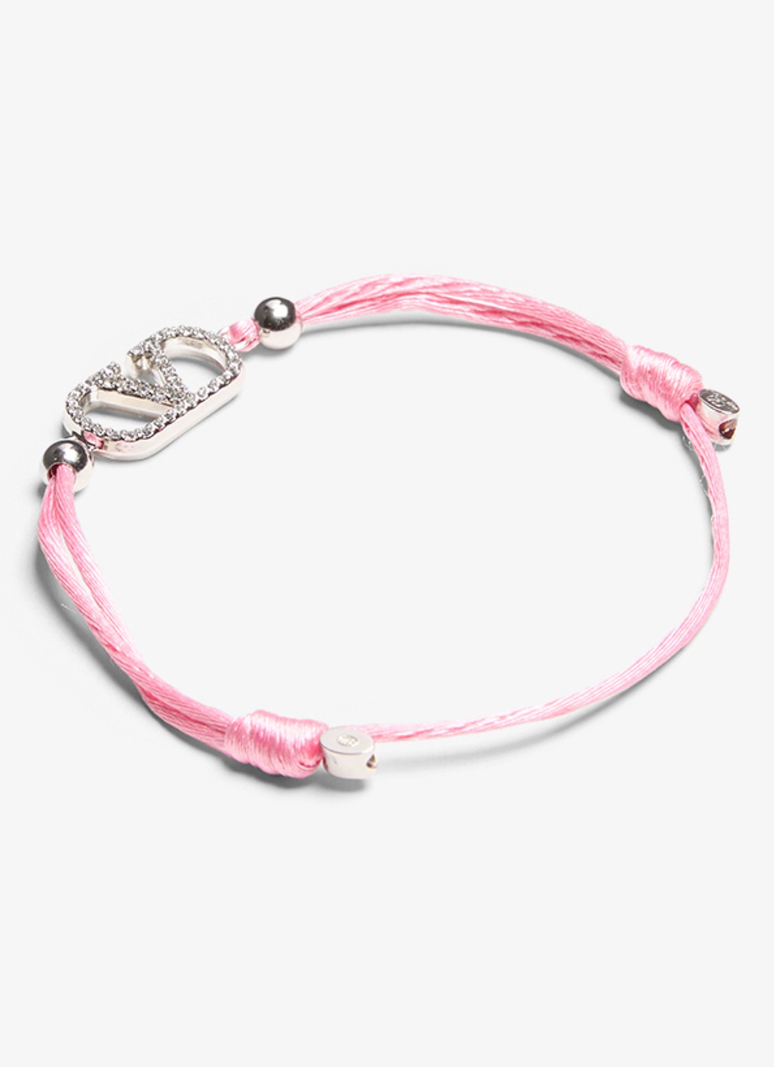 Valentino Garavani VLogo Signature armband met logo - detail 3 roze