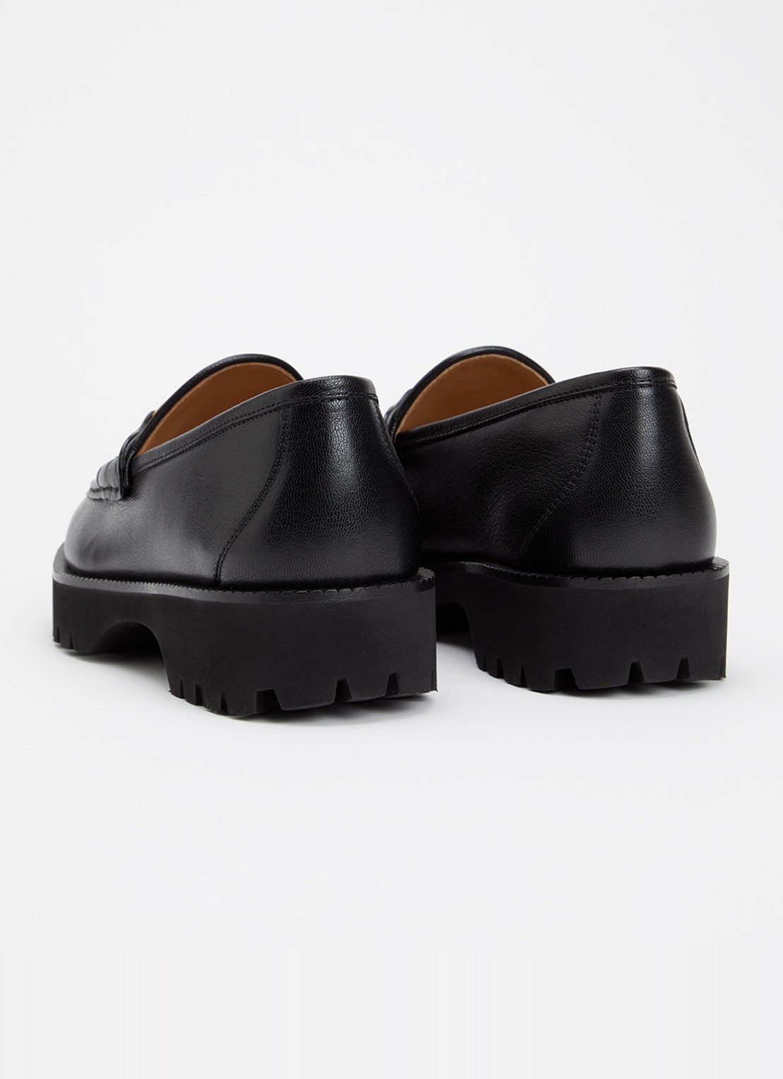 Valentino Garavani VLogo Signature Buffalo loafer van leer - achterkant 5 zwart