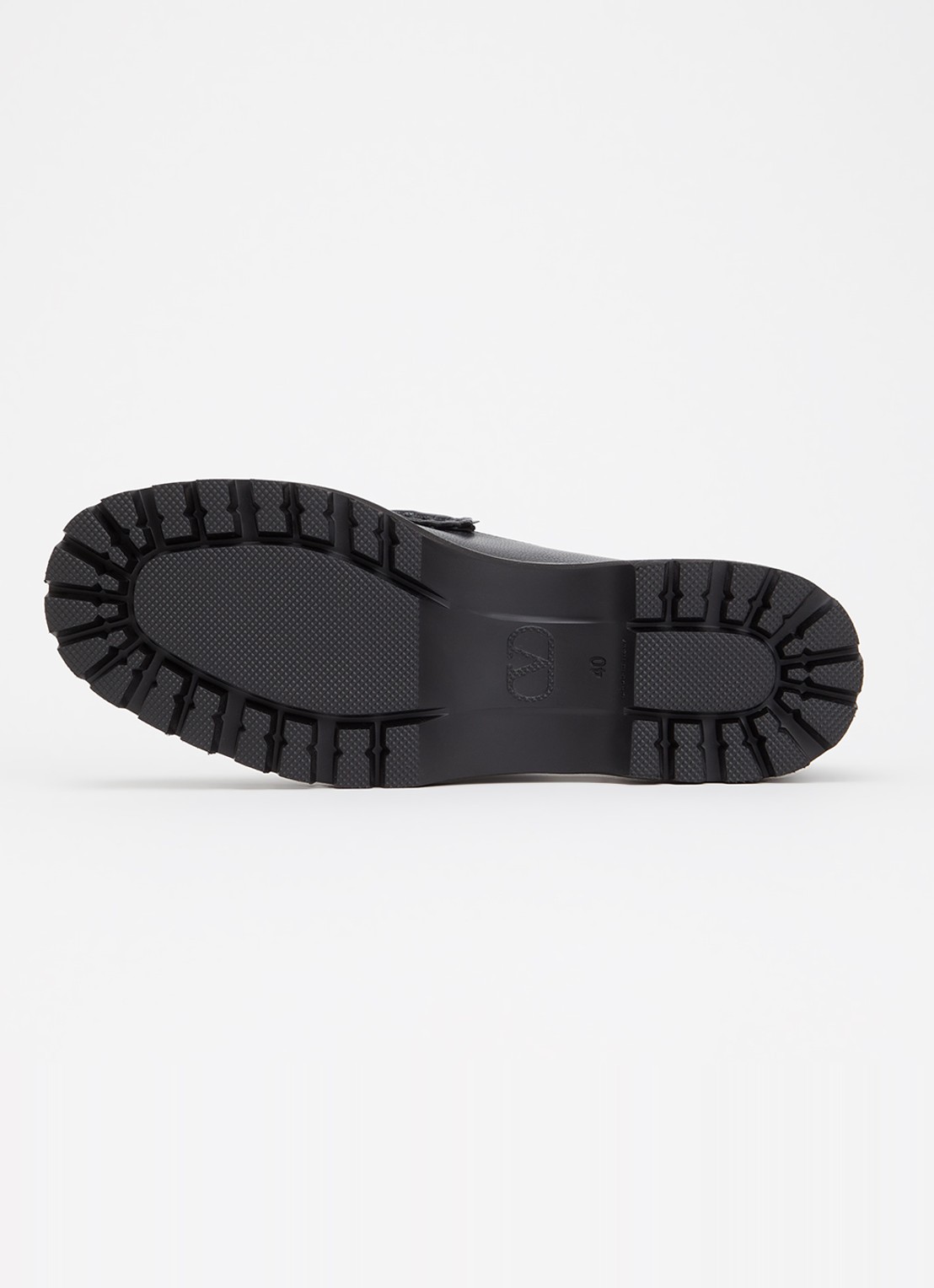 Valentino Garavani VLogo Signature Buffalo loafer van leer - detail 3 zwart