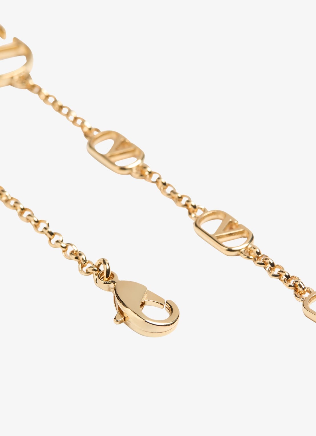 Valentino Garavani Vlogo Signature ketting met logo - detail 5 goud