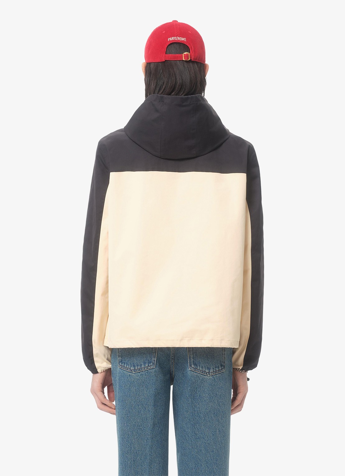 Valentino Garavani Windjack met capuchon en ritszakken - achterkant 6 beige