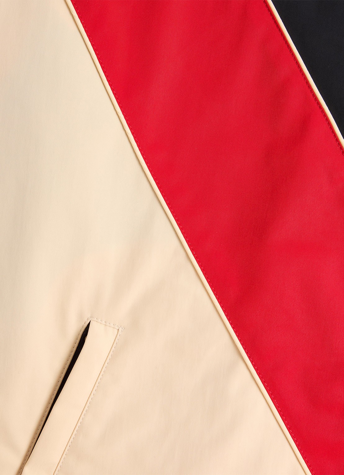 Valentino Garavani Windjack met capuchon en ritszakken - detail 5 beige
