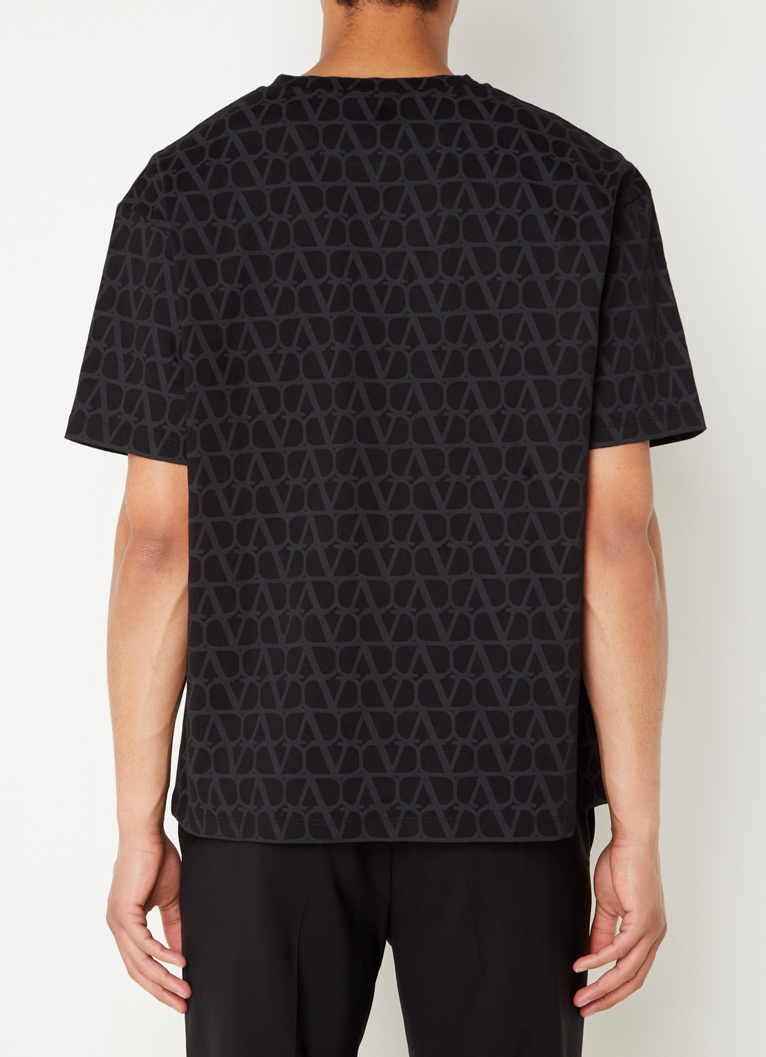 Valentino Iconographe T-shirt met logoprint - achterkant zwart