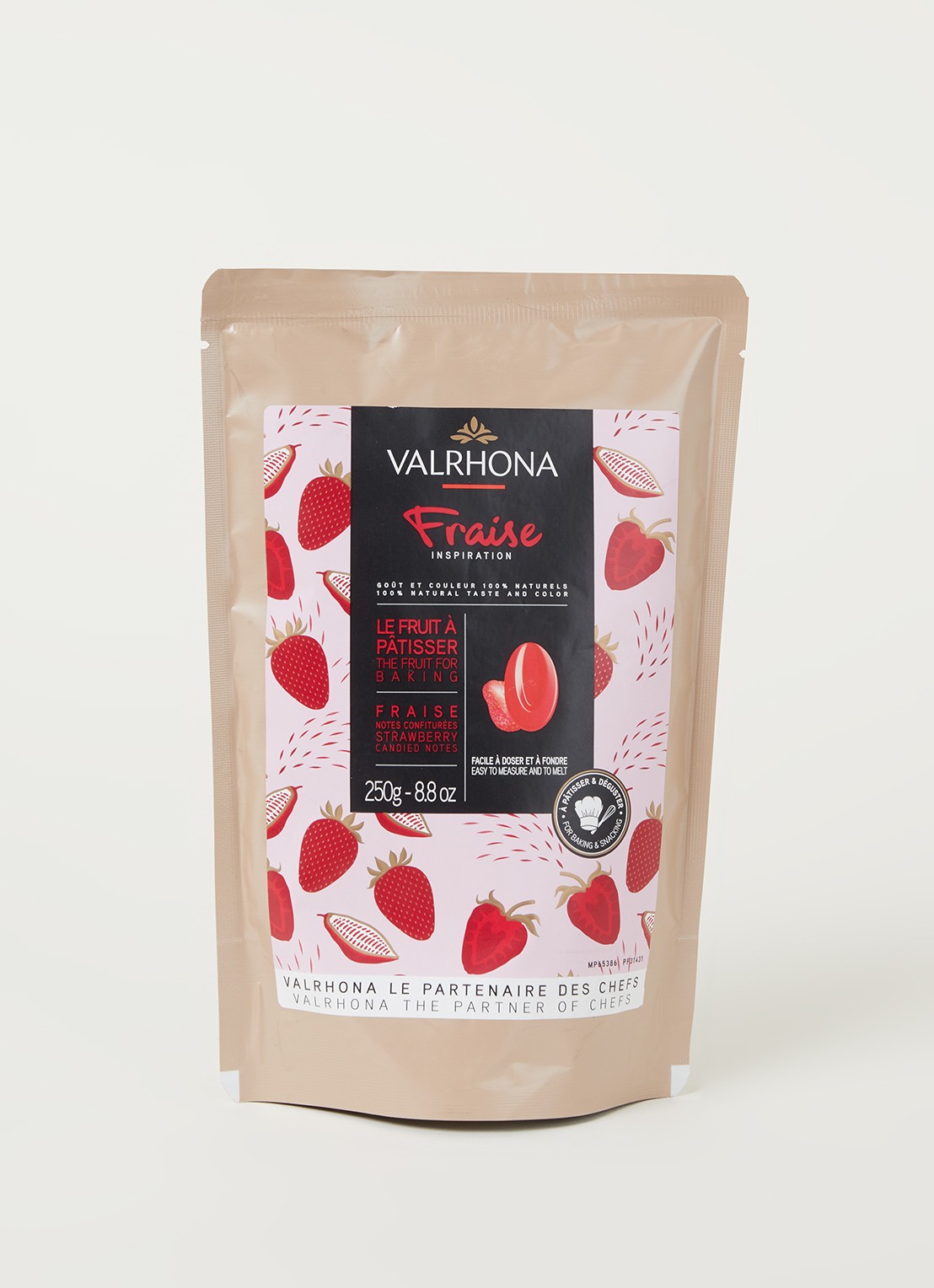 Valrhona Inspiration Strawberry chocolade 250 gram - voorkant 2 undefined