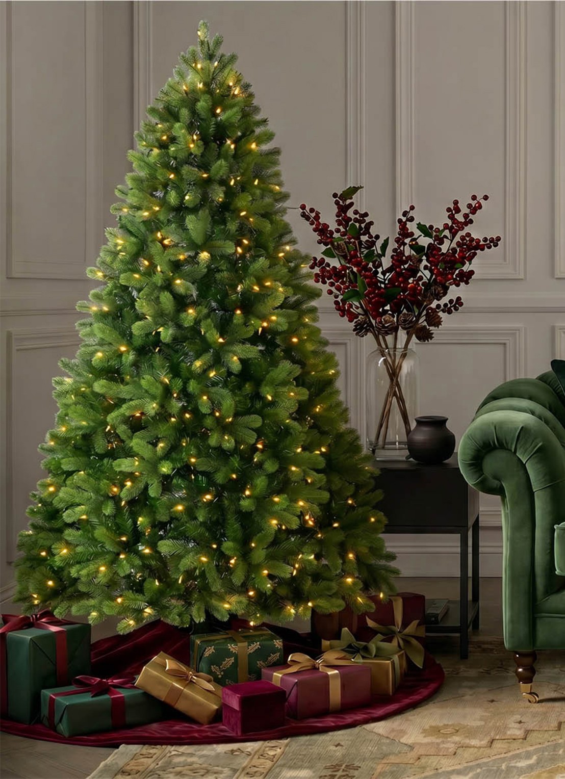 Van Der Gucht Feel Real® Bayberry® kunstkerstboom 183 cm - detail 3 groen