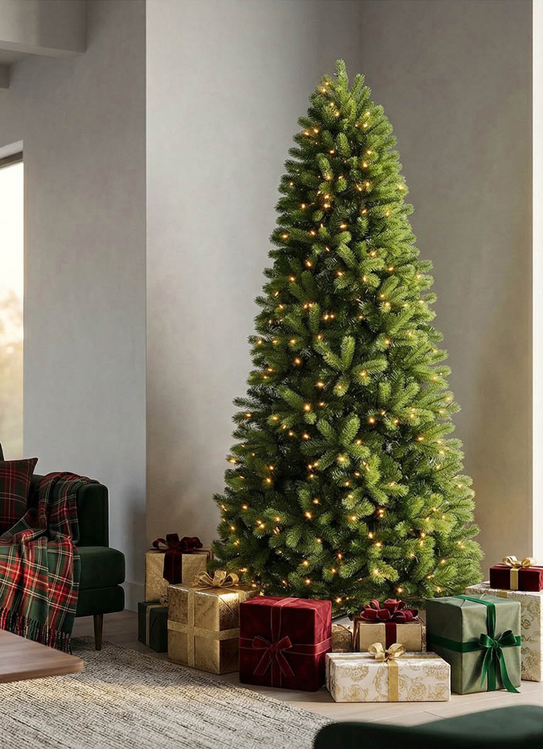 Van Der Gucht Feel Real® Bayberry® kunstkerstboom 213 cm - detail 3 groen
