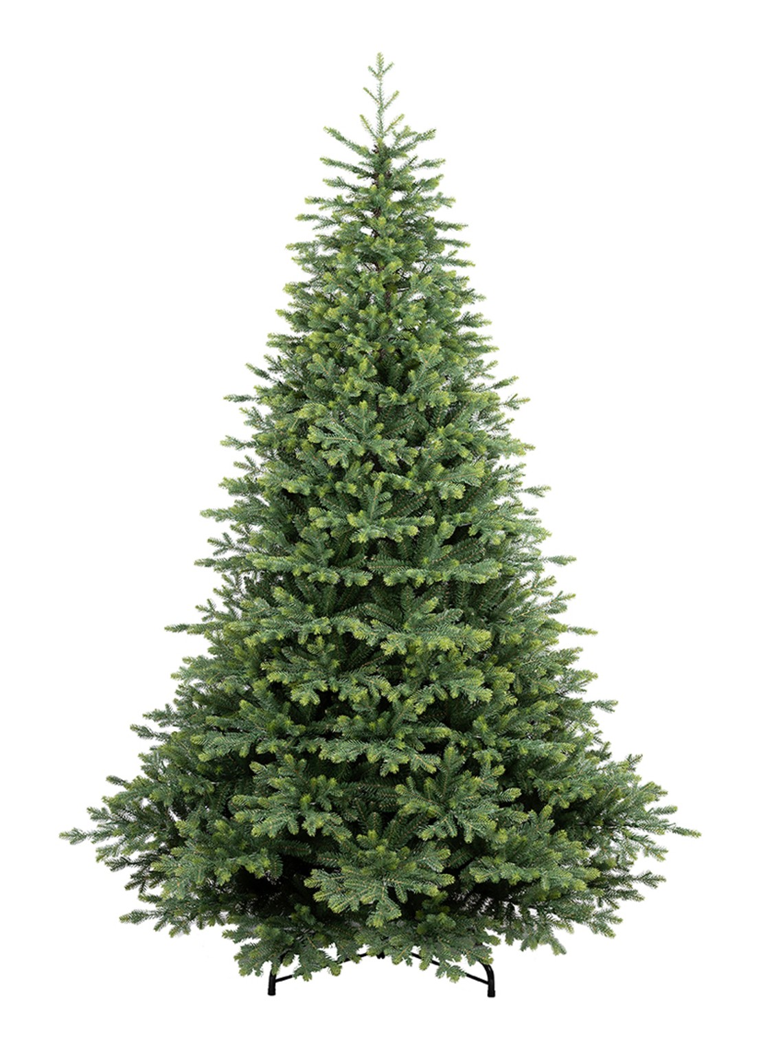 Van Der Gucht Kansas Green kunstkerstboom 225 cm - voorkant groen
