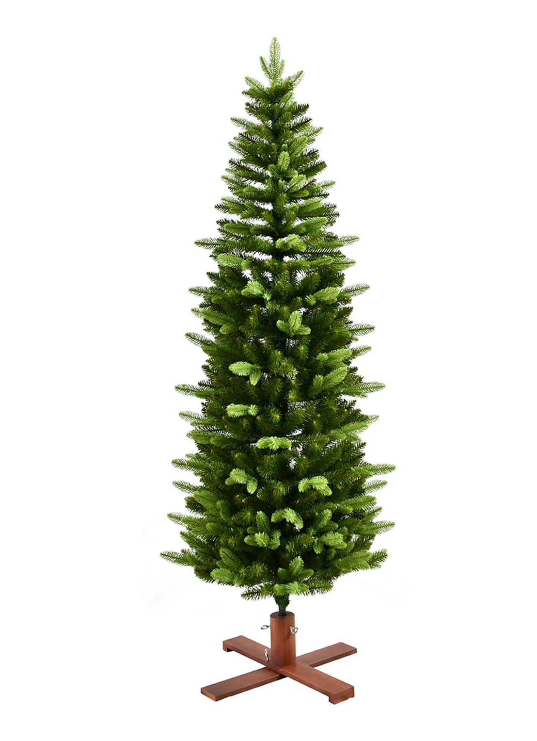Van Der Gucht Koge Pencil kunstkerstboom 183 cm - voorkant groen