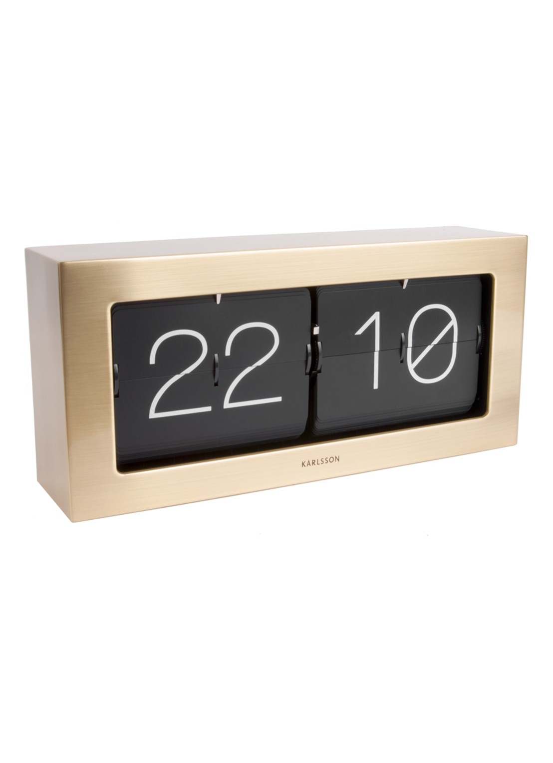 Van Der Gucht Mr. White wandklok 51 cm - voorkant 3 goud