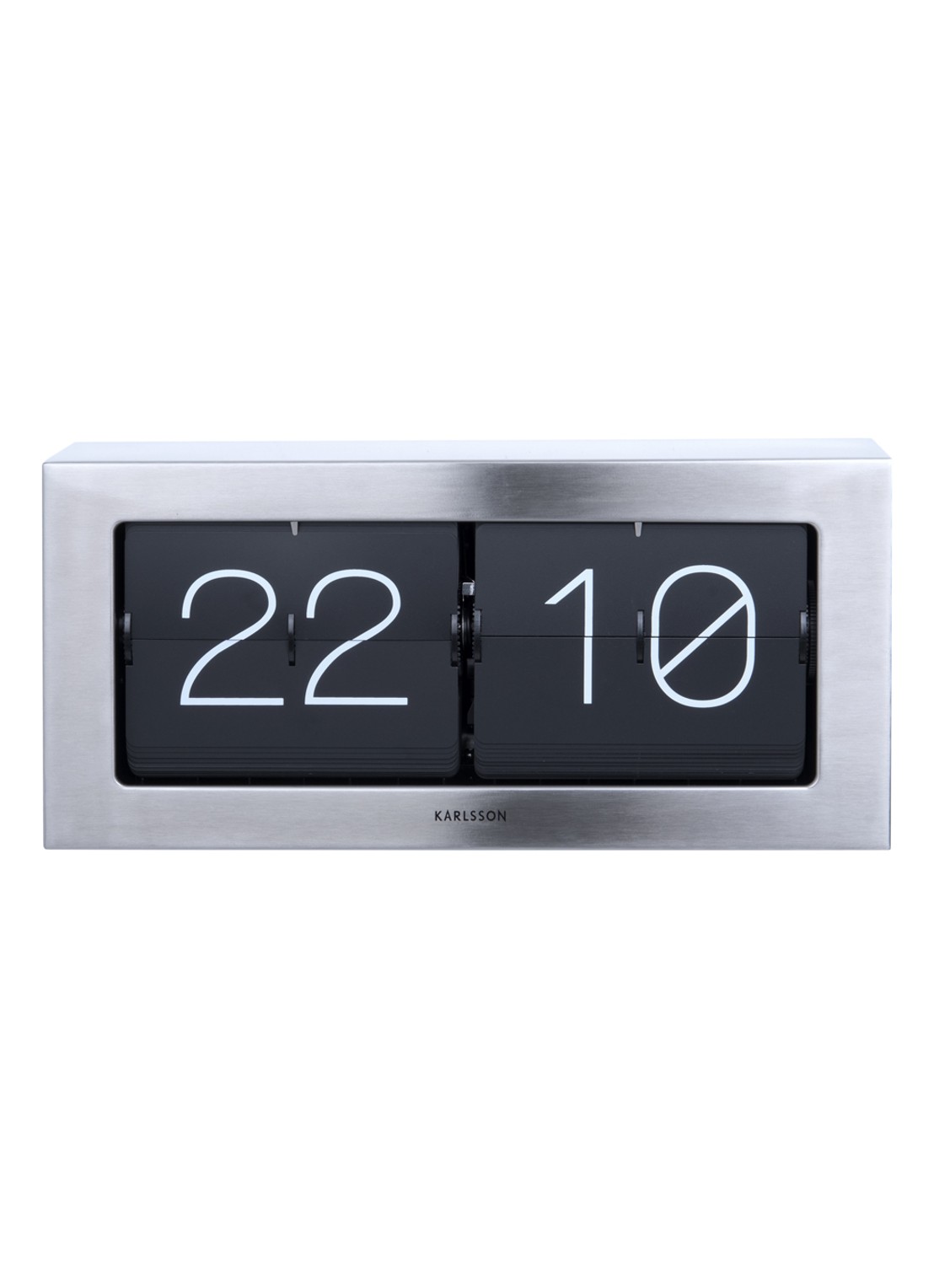 Van Der Gucht Mr. White wandklok 51 cm - voorkant 2 zilver