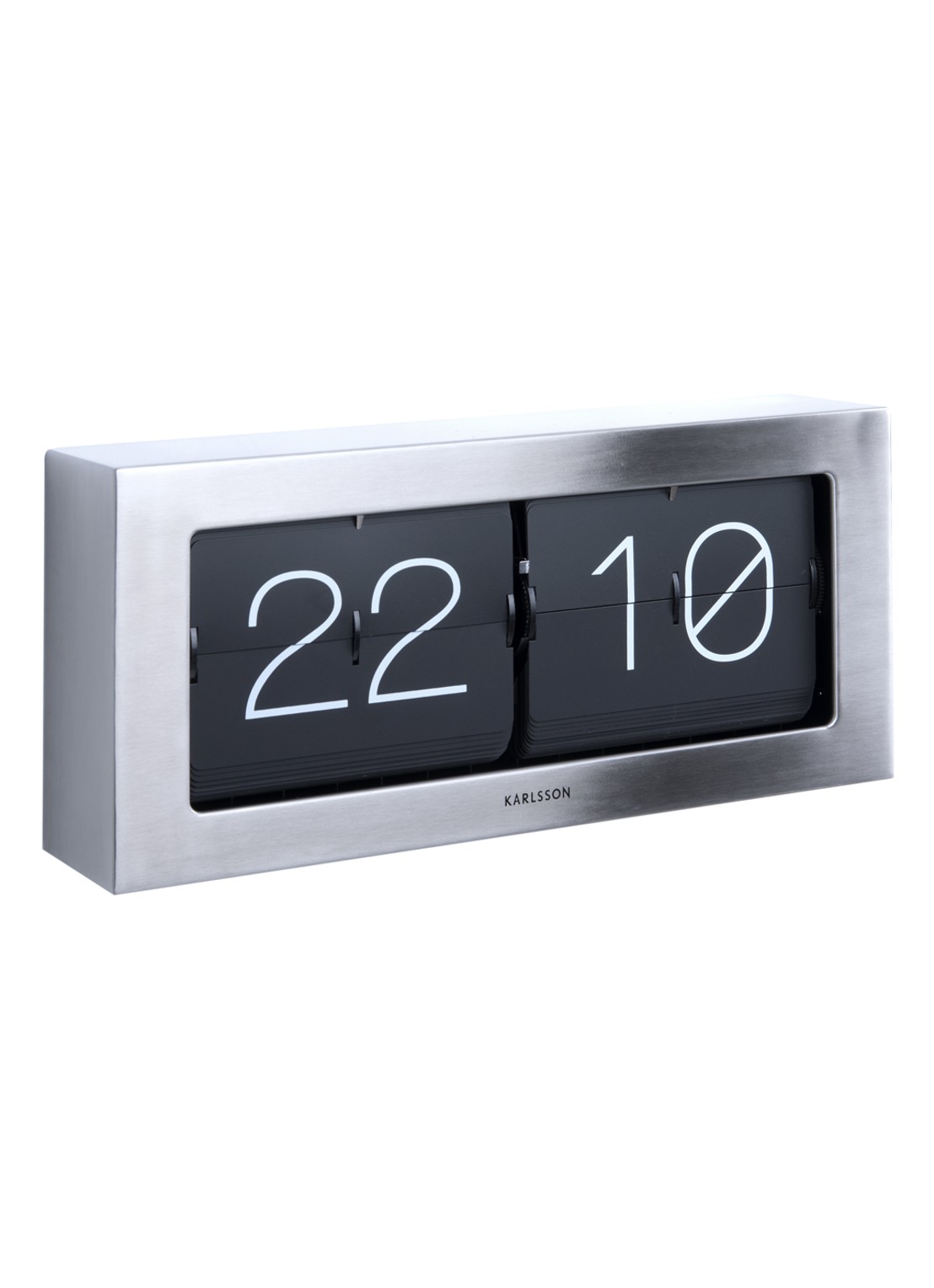 Van Der Gucht Mr. White wandklok 51 cm - voorkant 3 zilver