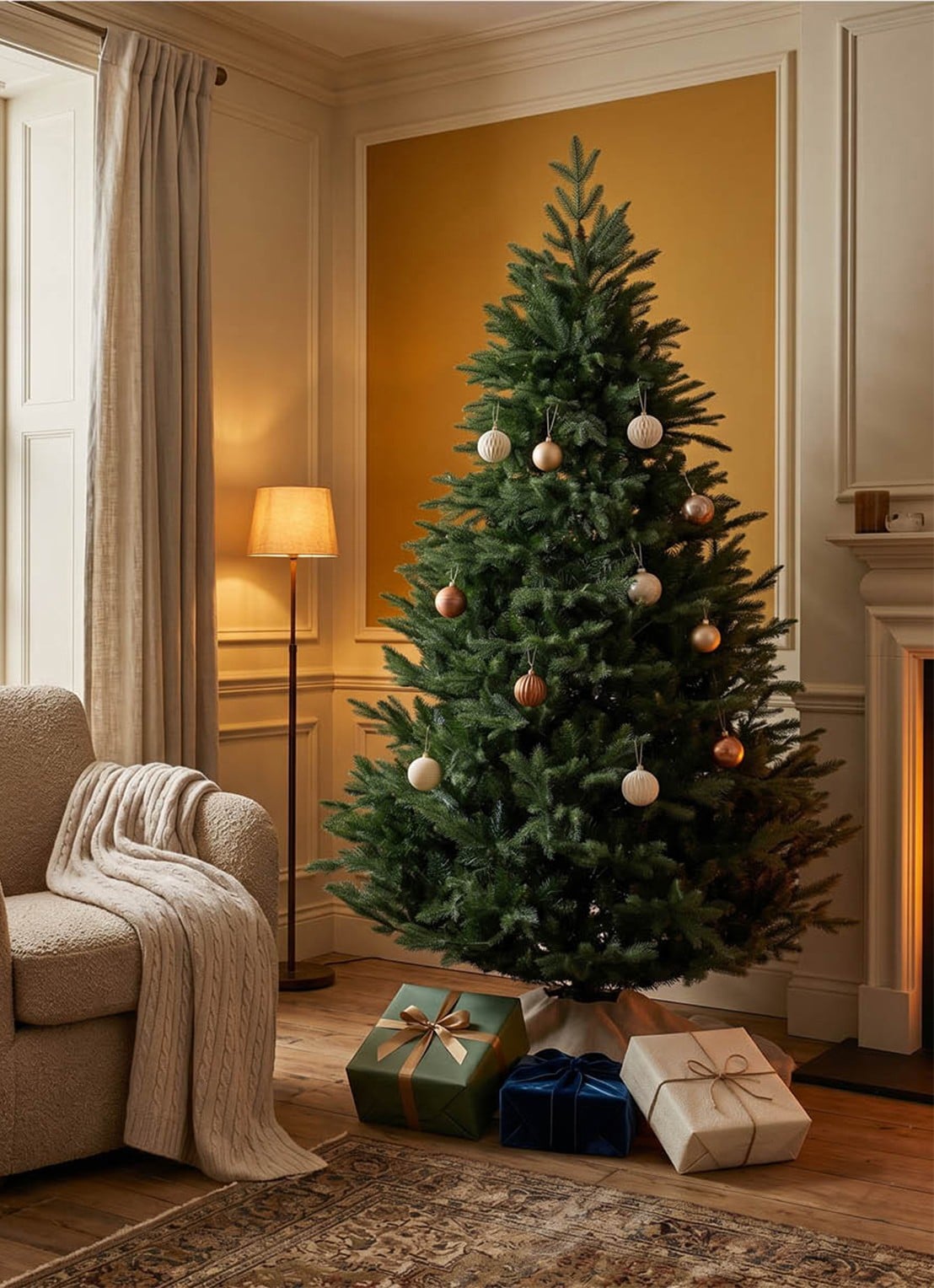 Van Der Gucht Mulberry Green kunstkerstboom 228 cm  - detail 4 groen