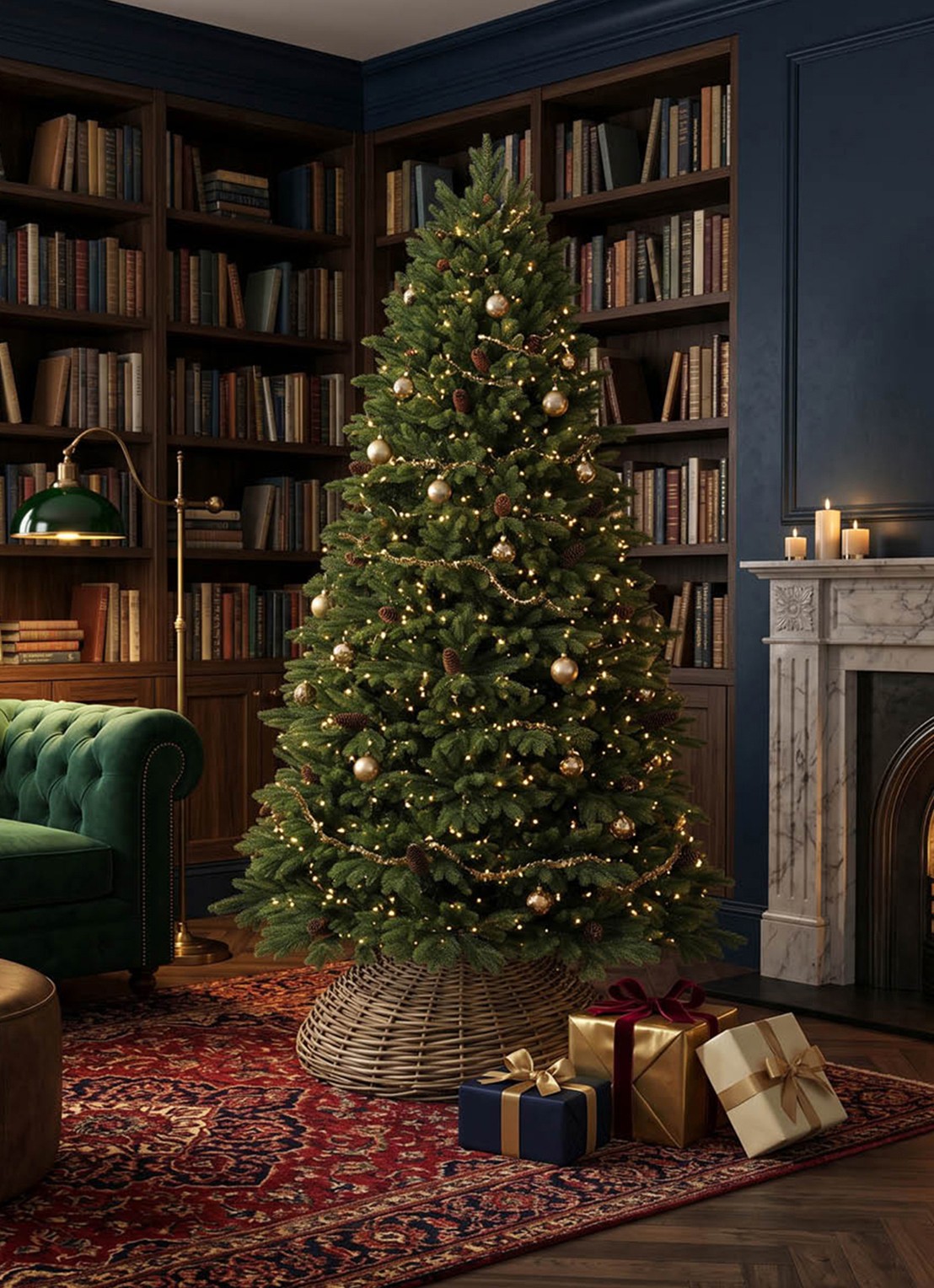 Van Der Gucht Oakland kunstkerstboom 225 cm - achterkant groen