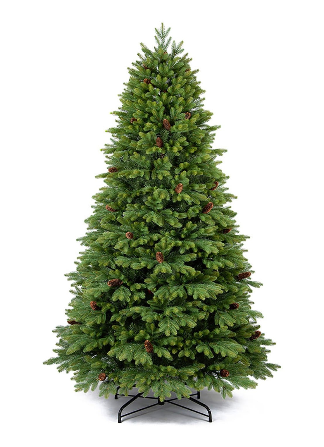 Van Der Gucht Oakland kunstkerstboom 225 cm - voorkant groen