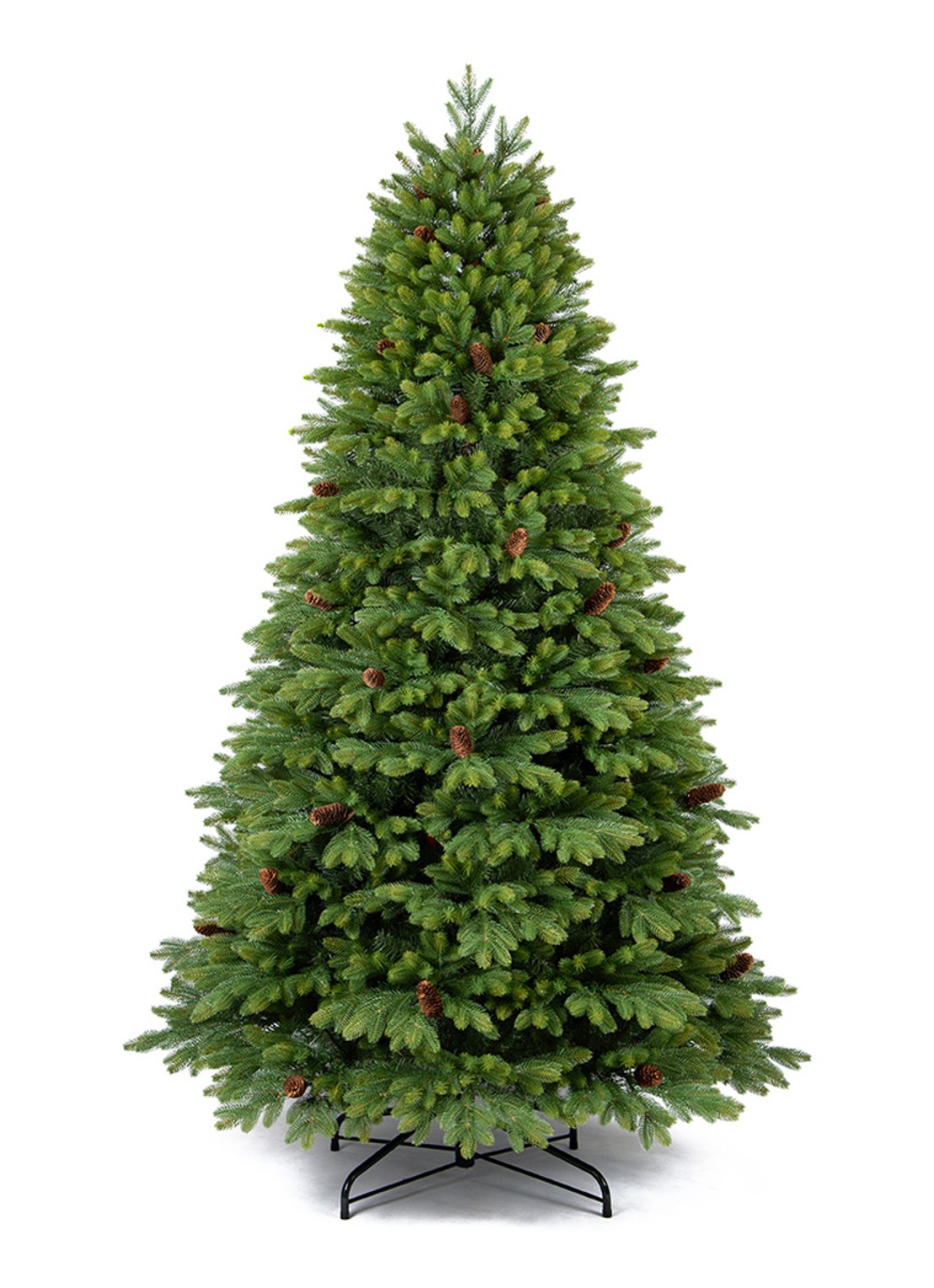 Van Der Gucht Oakland kunstkerstboom 225 cm - voorkant 2 groen