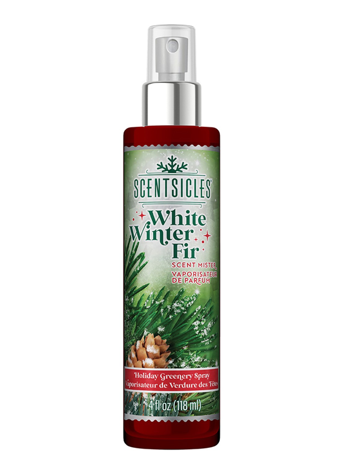 Van Der Gucht White Winter Fir huisparfum - geurspray - voorkant 3 groen