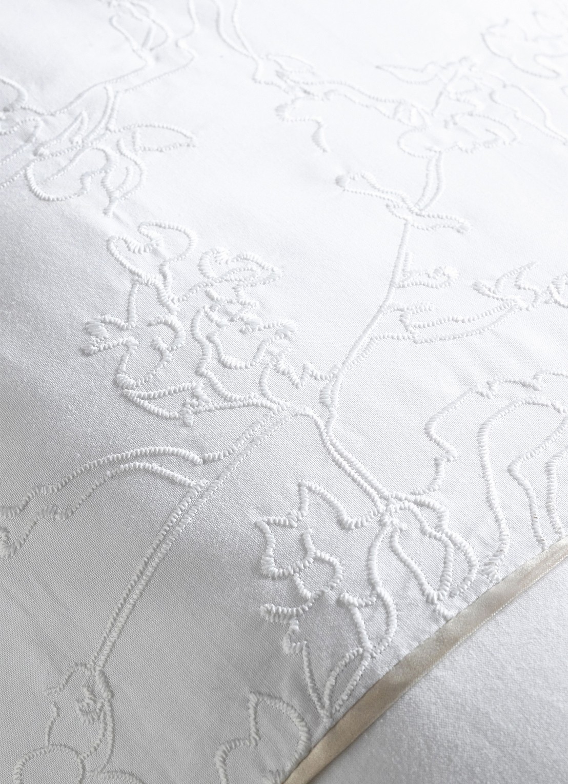 Van Gogh Museum Broderie Fleurie dekbedovertrek van katoen 200TC - inclusief kussenslopen - detail 6 wit