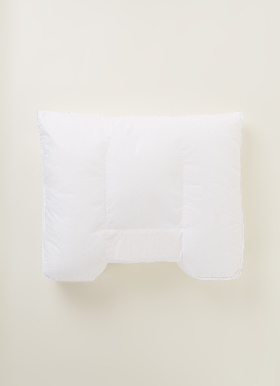 Vandyck Balance superzacht hoofdkussen met vulling van polyester 60 x 70 cm - voorkant 2 wit