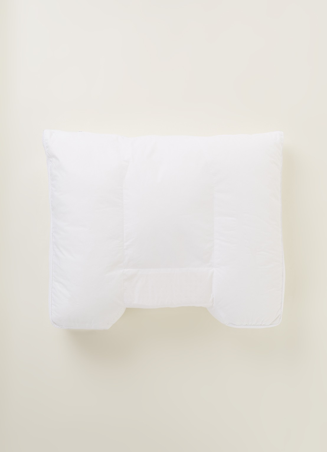 Vandyck Balance zachte hoofdkussen met vulling van polyester 60 x 70 cm - voorkant 3 wit
