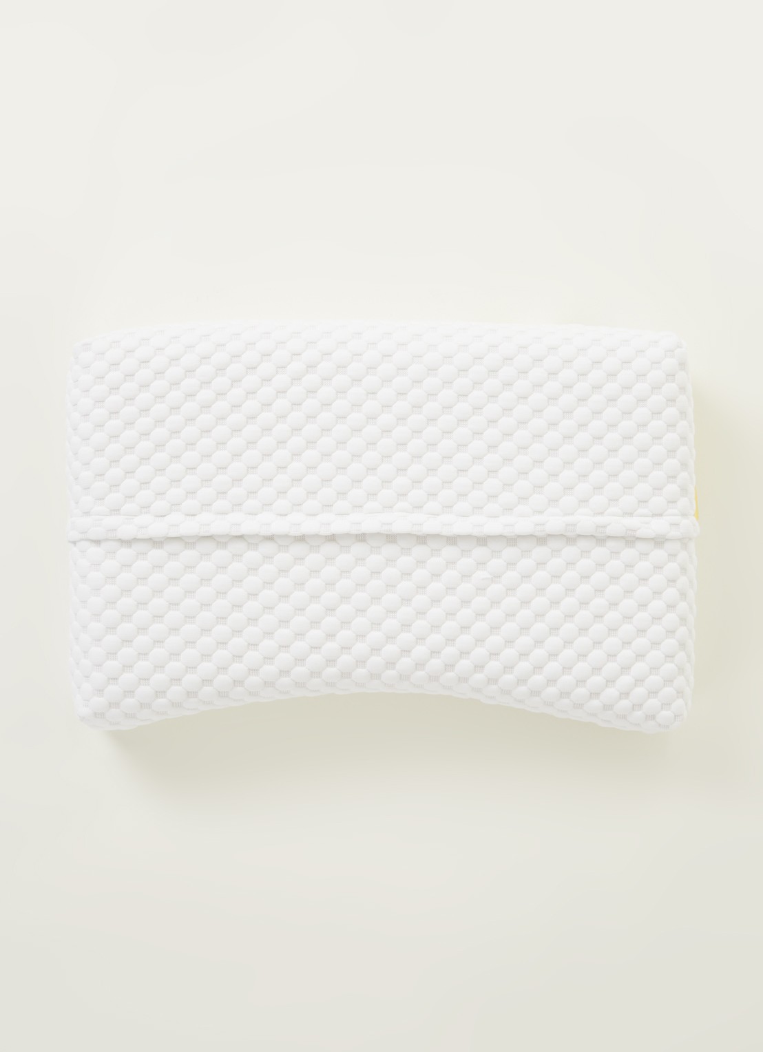 Vandyck Ergonomic 10 zacht hoofdkussen met vulling 60 x 40 cm  - voorkant 3 wit