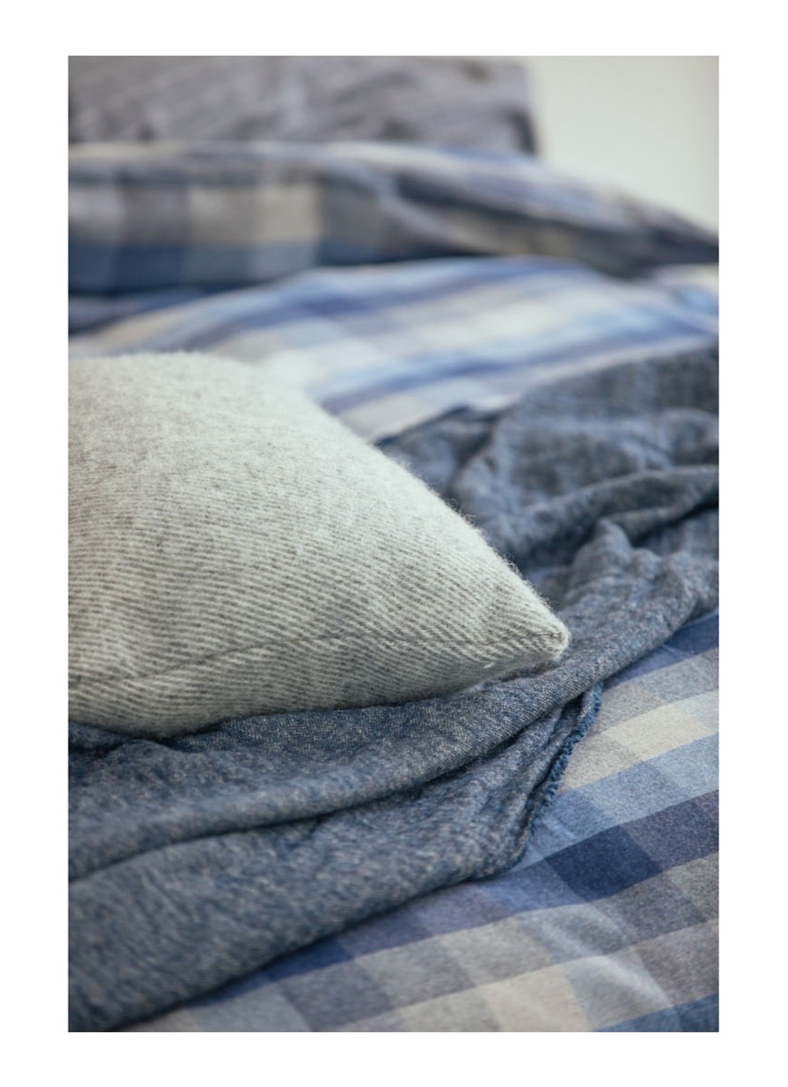 Vandyck Flanel Skagen dekbedovertrekset - inclusief kussenslopen - detail donkerblauw