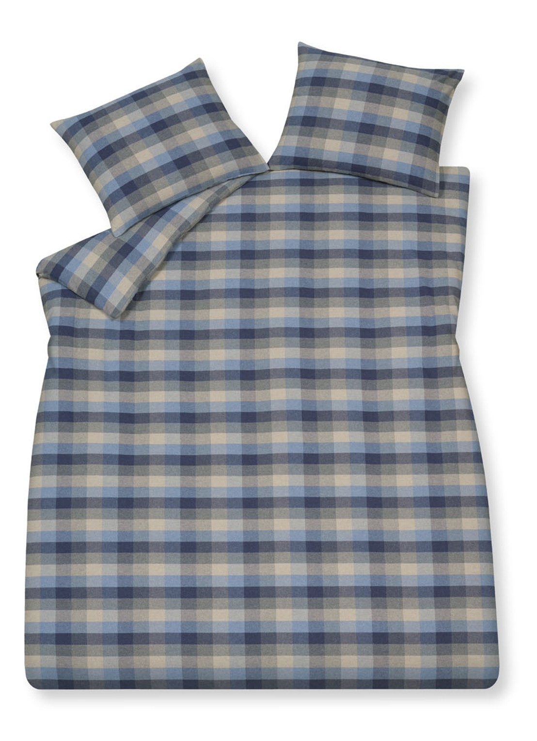 Vandyck Flanel Skagen dekbedovertrekset - inclusief kussenslopen - voorkant 5 donkerblauw