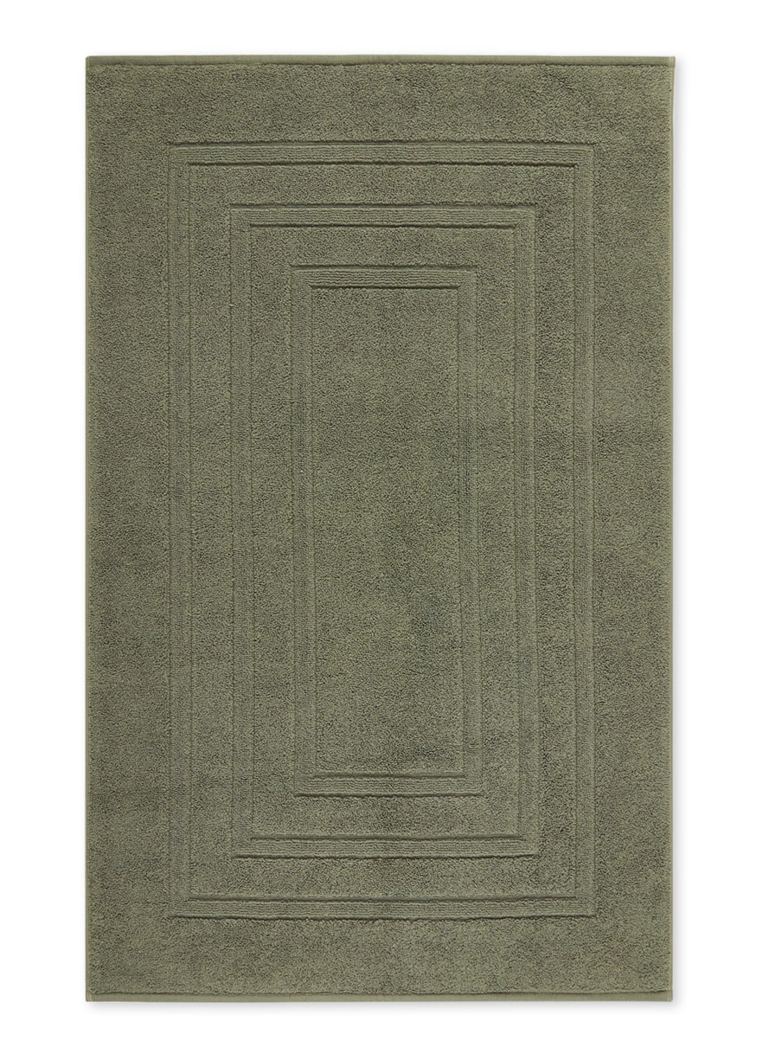 Vandyck Houston badmat 62 x 100 cm - voorkant olijfgroen