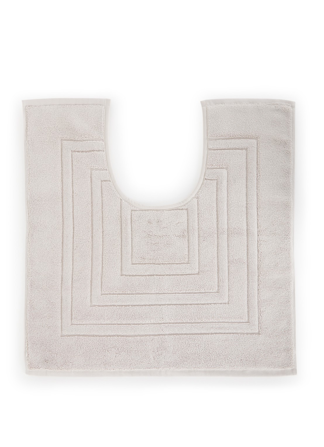 Vandyck Houston toiletmat 1200 gr/m2 - 60 x 60 cm - voorkant lichtgrijs