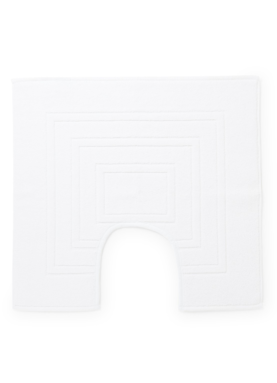 Vandyck Houston toiletmat - 60 x 62 cm - voorkant wit