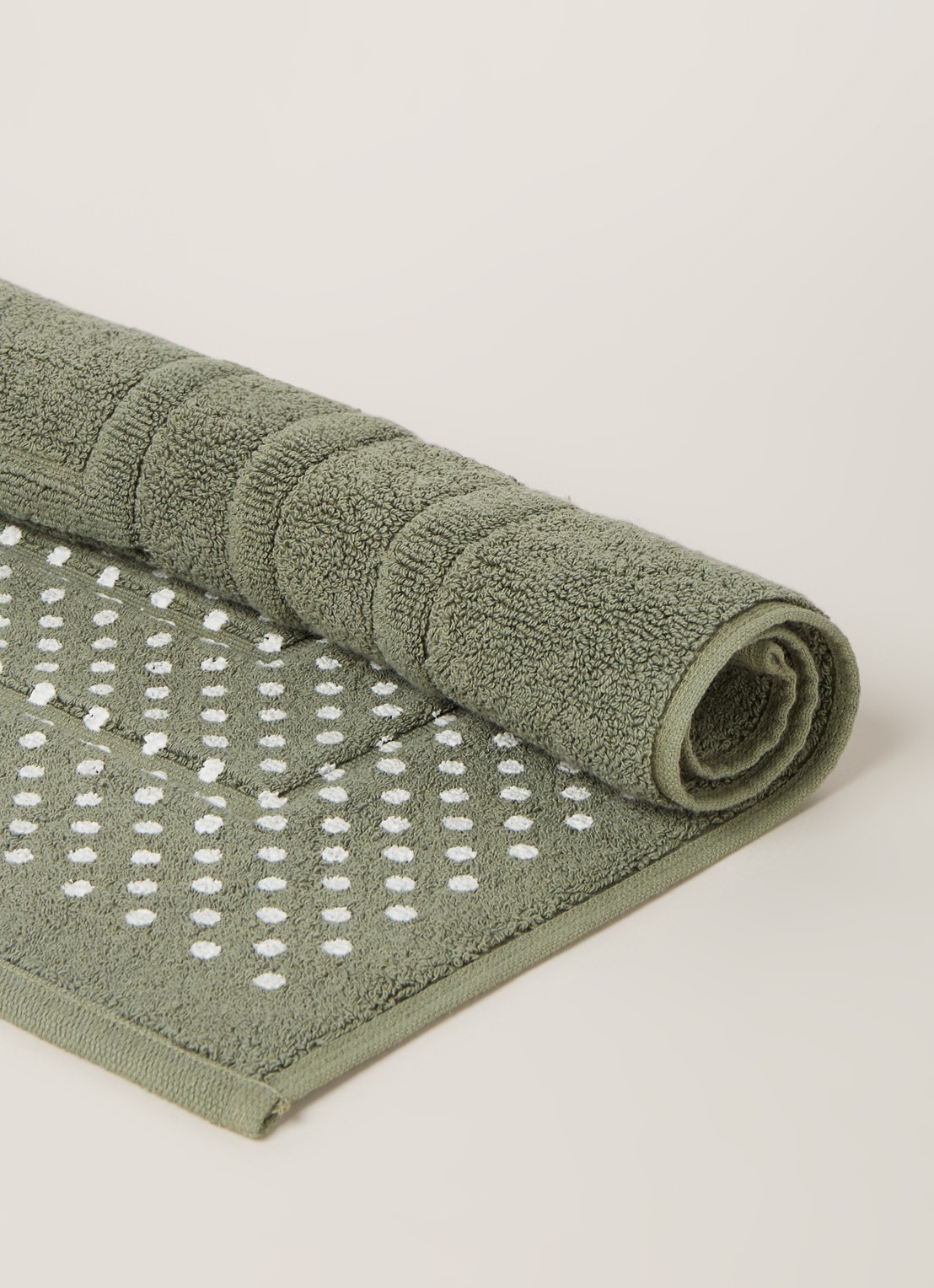 Vandyck Houston toiletmat - 60 x 62 cm - voorkant 2 olijfgroen