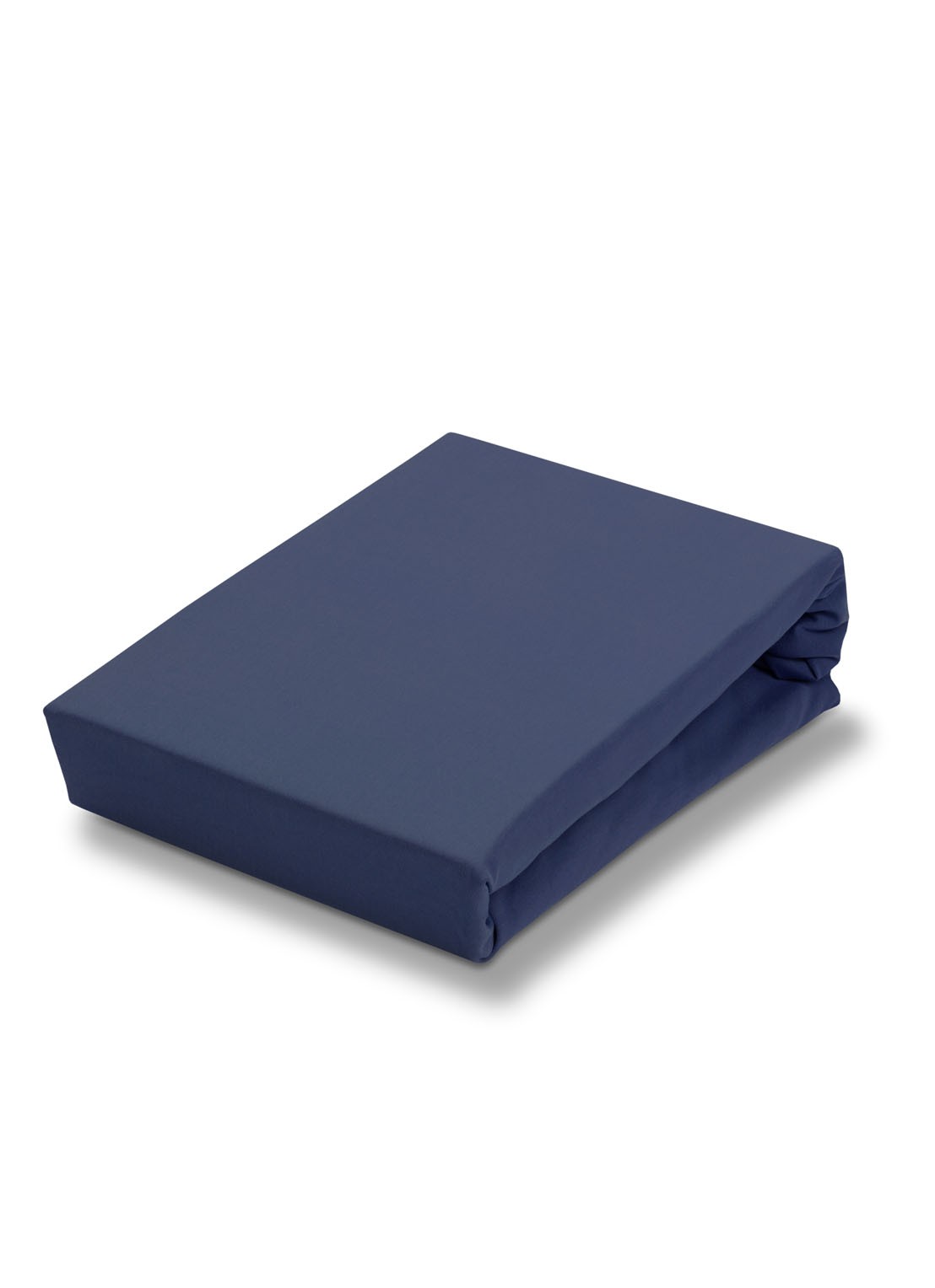 Vandyck Jersey Supreme hoeslaken van katoenjersey, hoekhoogte 30 cm - voorkant donkerblauw