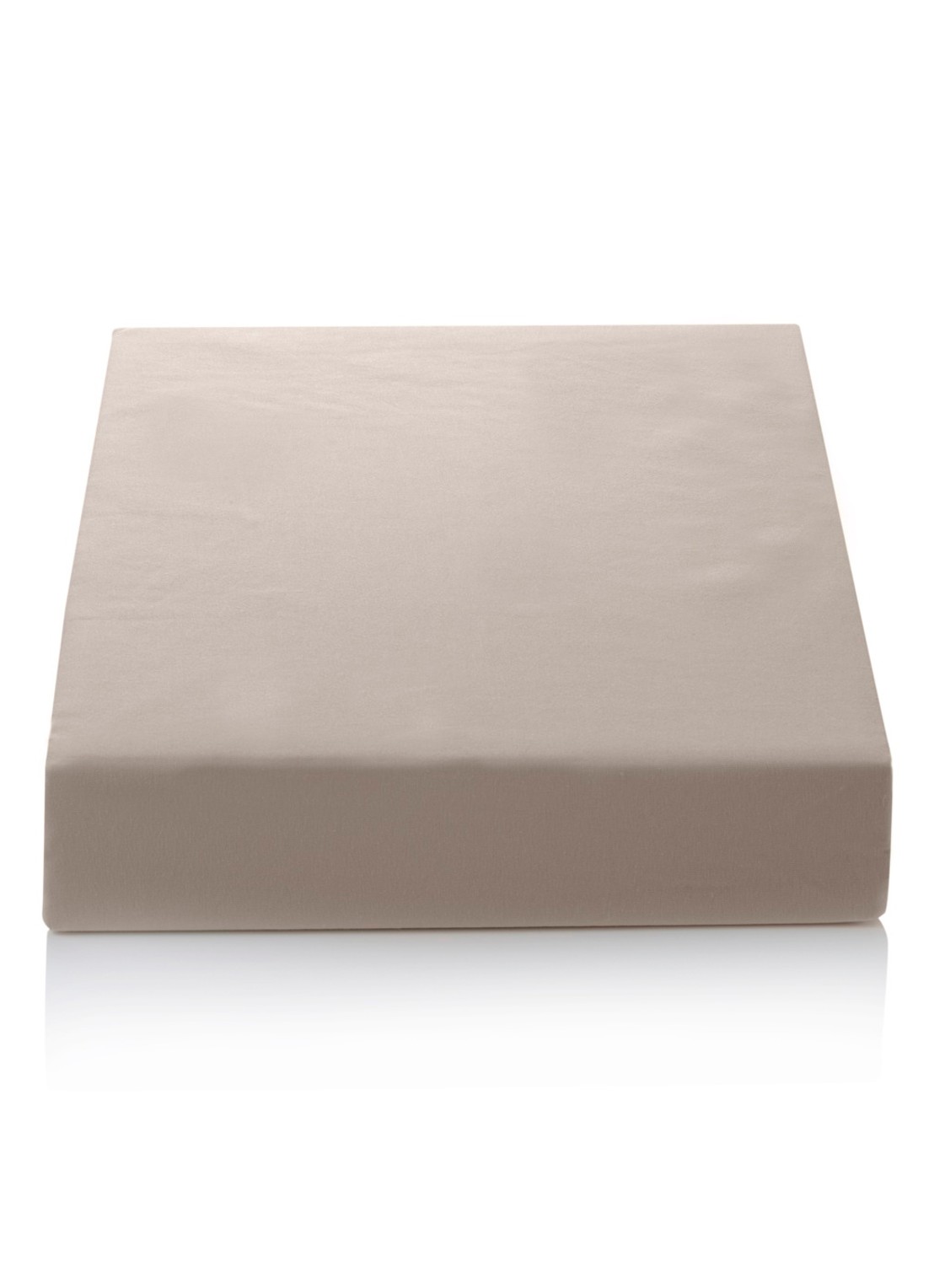Vandyck Jersey Supreme hoeslaken van katoenjersey, hoekhoogte 30 cm - voorkant zand