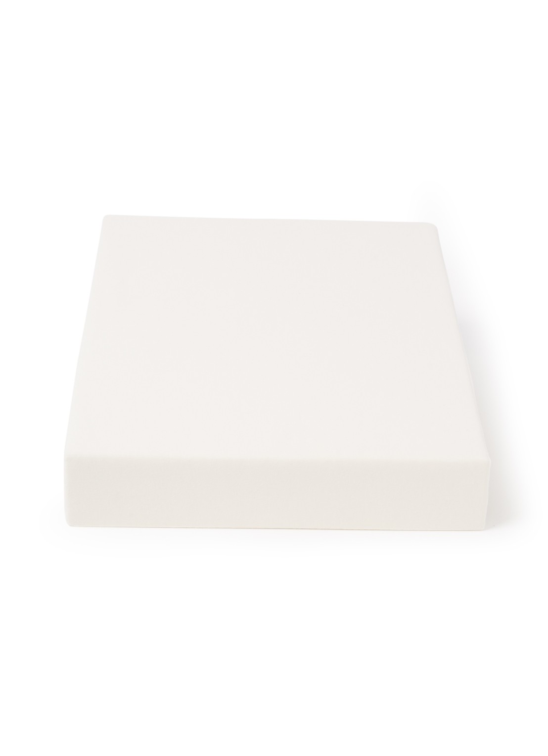 Vandyck Jersey Supreme topper hoeslaken van katoen jersey, hoekhoogte 15 cm - voorkant 2 creme
