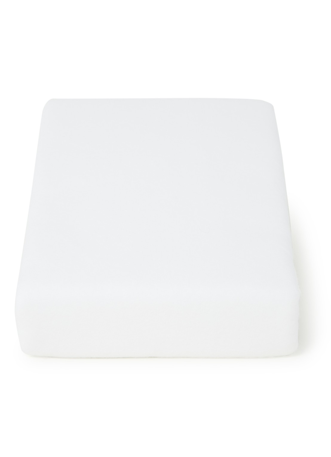 Vandyck  Molton Stretch kussenbeschermer van  katoen in 2-pack - voorkant wit