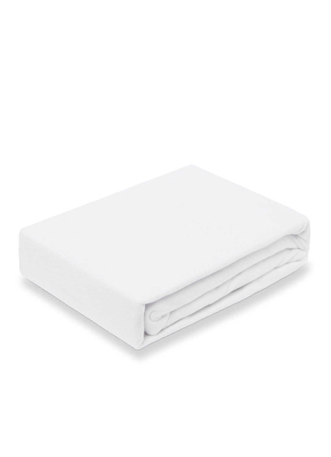 Vandyck Molton Stretch Topper matrasbeschermer van katoen, hoekhoogte 15 cm - voorkant 3 wit