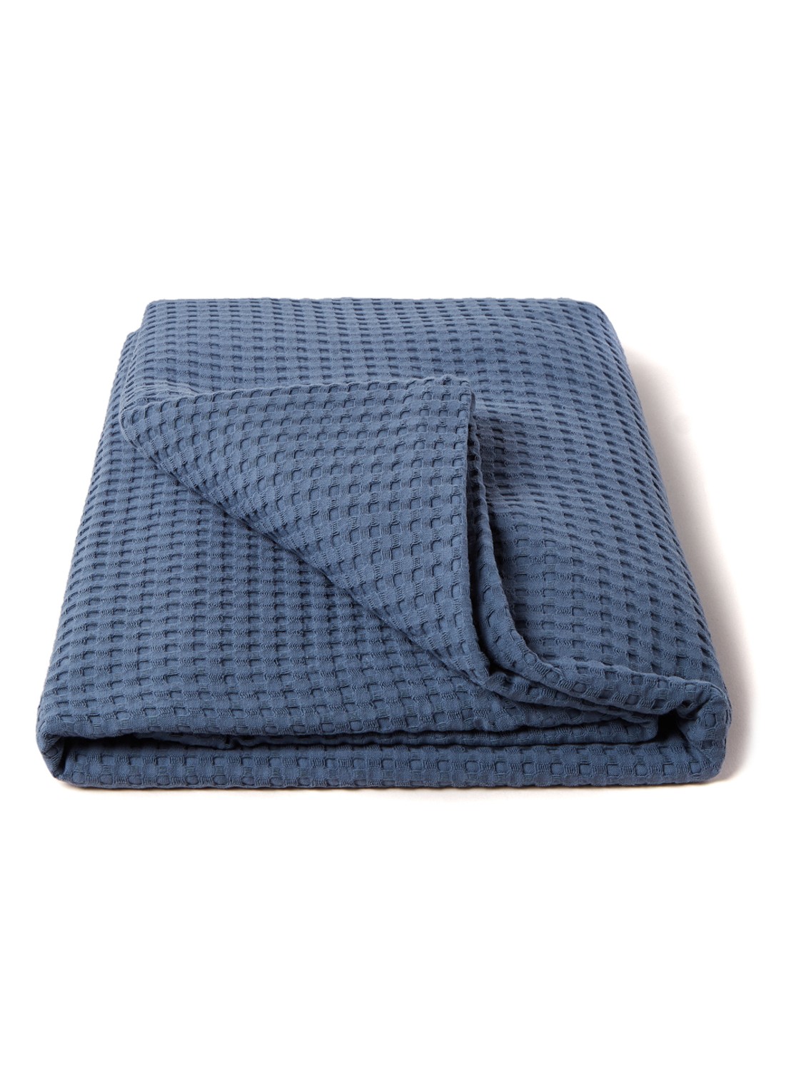 Vandyck Plaid van katoen - voorkant 2 blauw