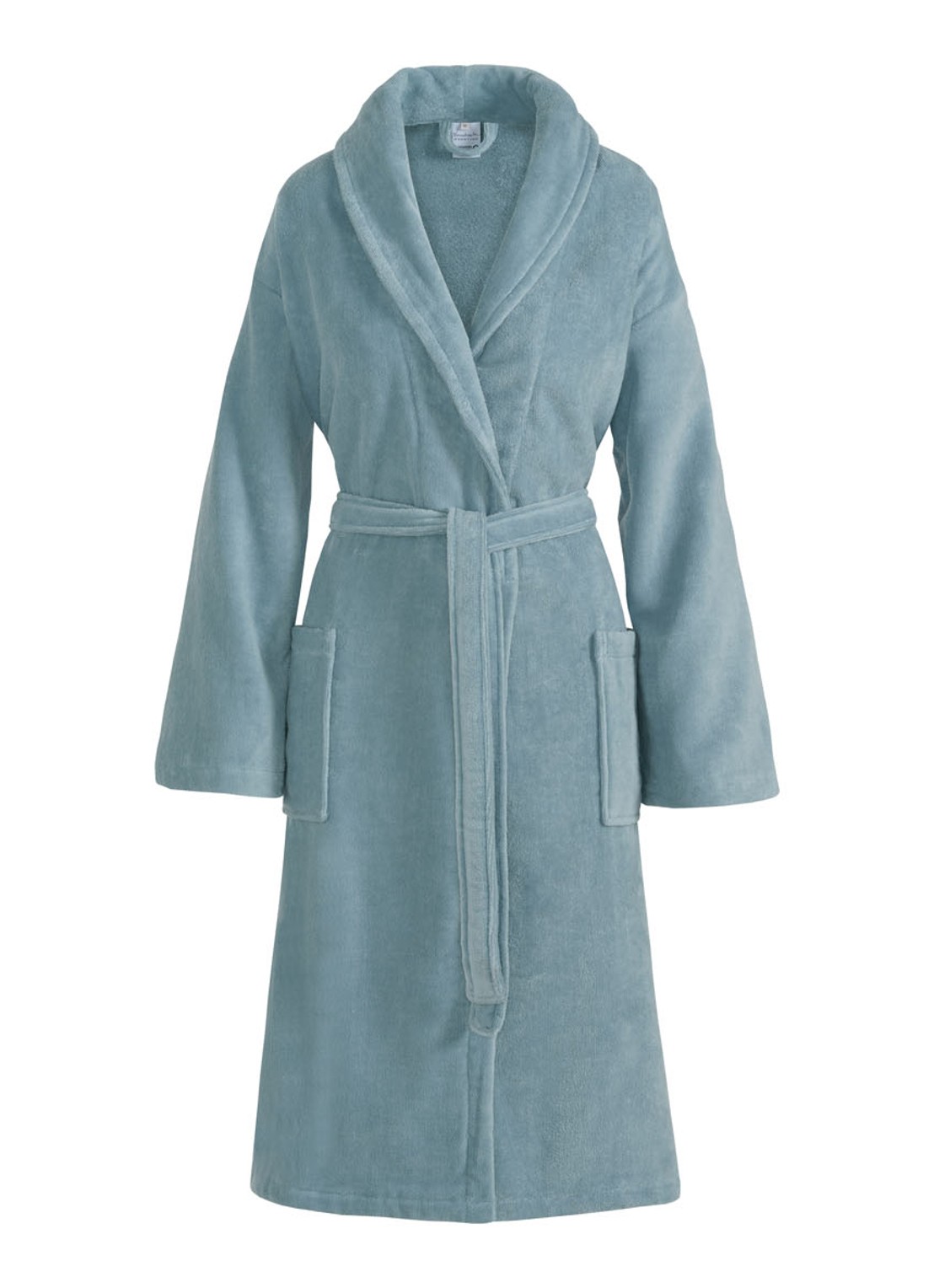 Vandyck Prestige badjas - unisex - voorkant lichtblauw