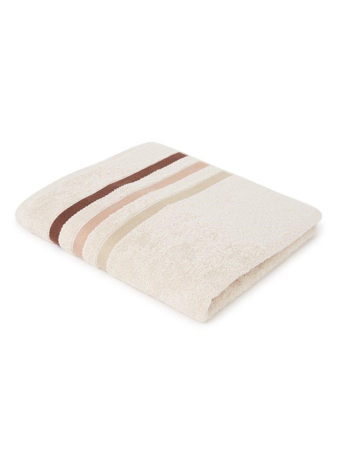 Vandyck Prestige Lines badhanddoek - 50 gr/m2 - 60 x 110 cm  - voorkant creme