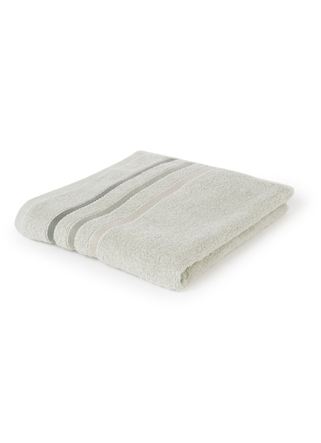 Vandyck Prestige Lines badhanddoek - 50 gr/m2 - 60 x 110 cm  - voorkant lichtgroen