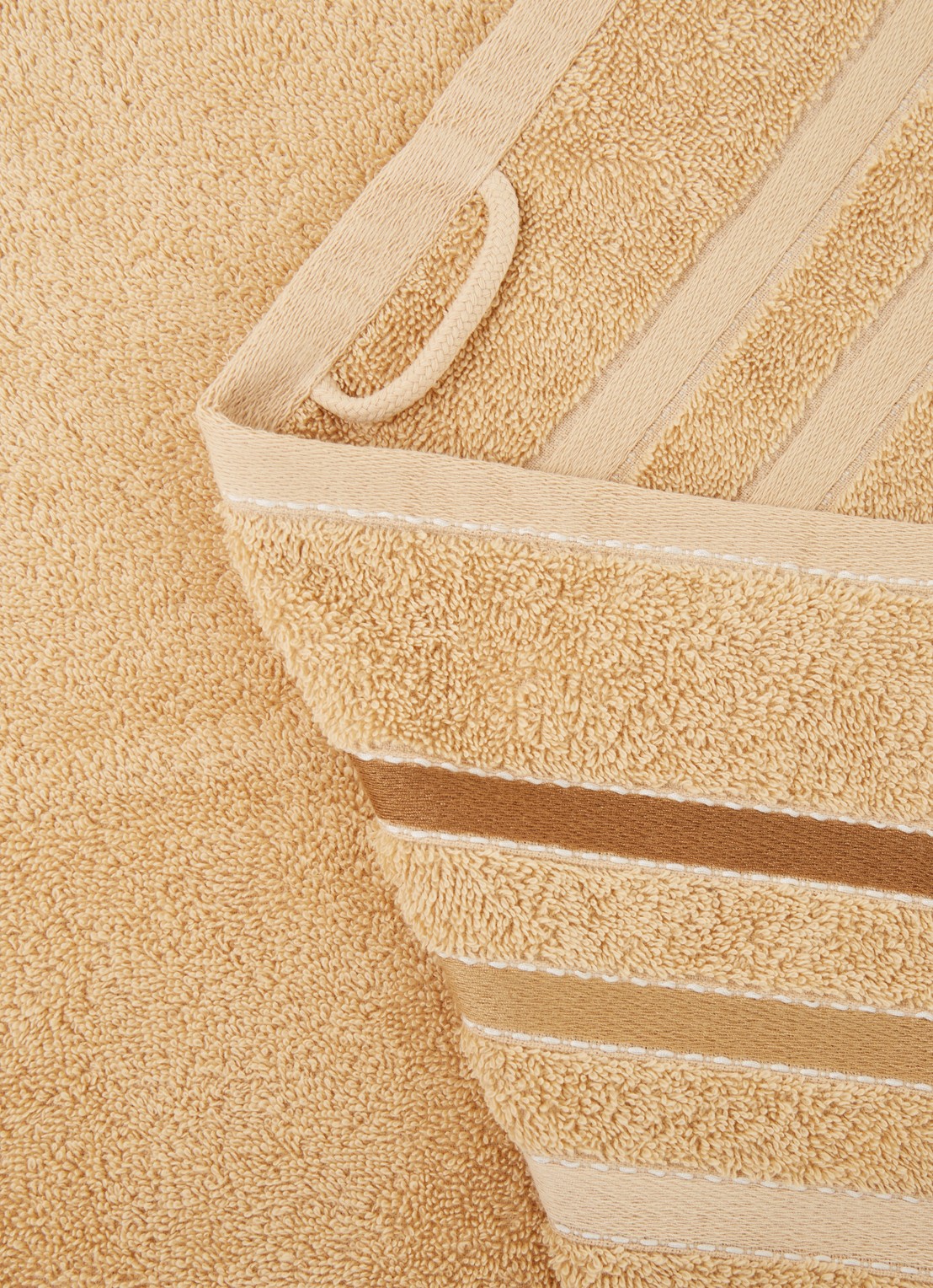 Vandyck Prestige Lines badhanddoek - 500 gr/m2 - 60 x 110 cm  - detail 3 beige