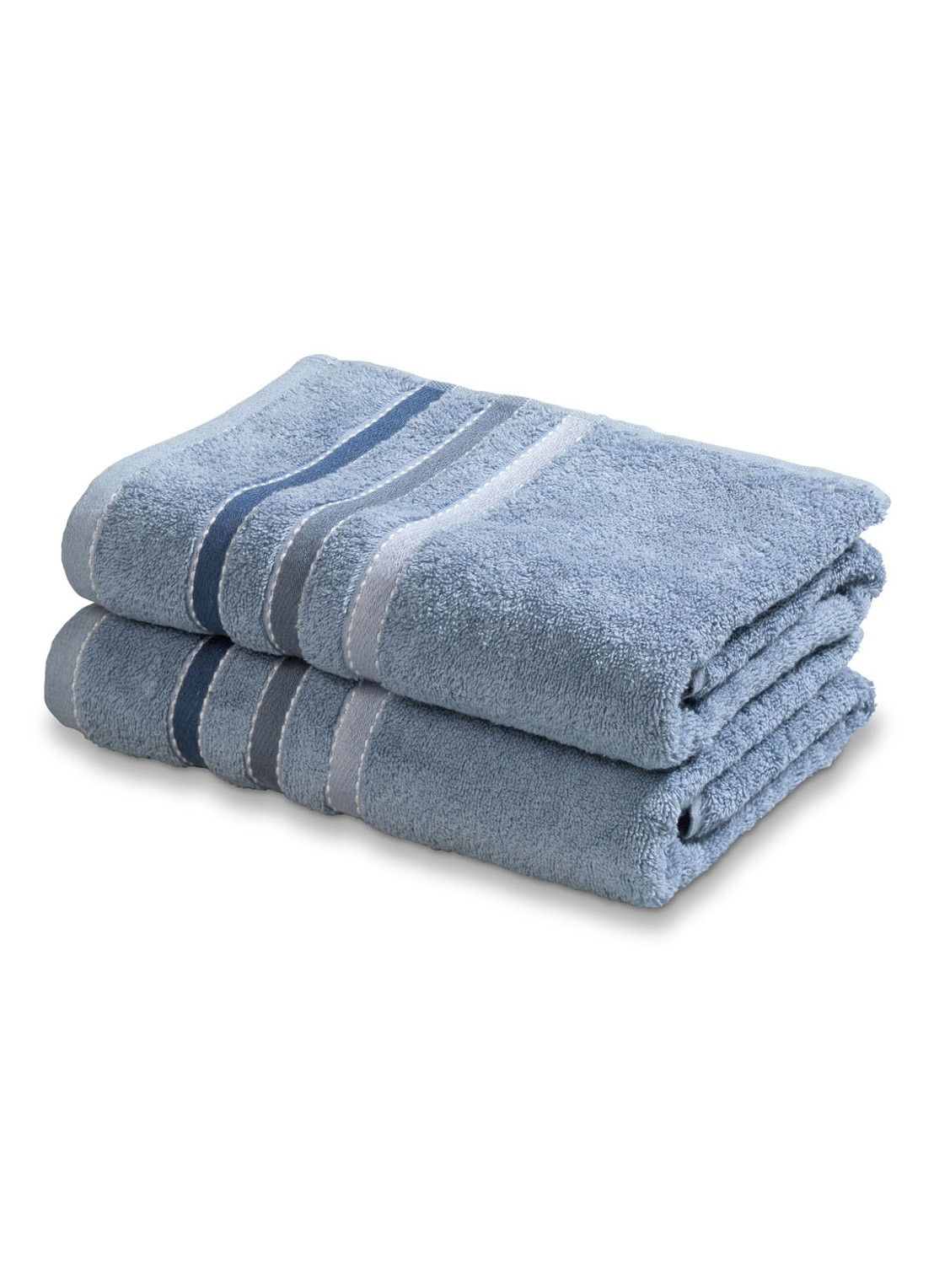 Vandyck Prestige Lines badhanddoek - 500 gr/m2 - 60 x 110 cm - detail 4 blauw